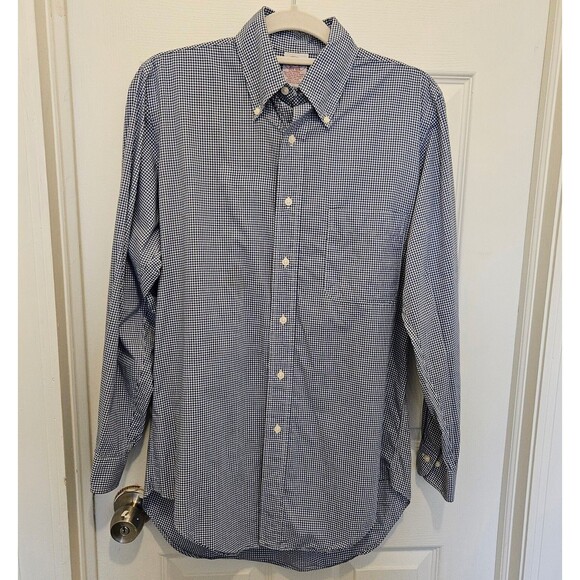 Brooks Brothers Button Down Blue And White Men's S - Picture 1 of 5